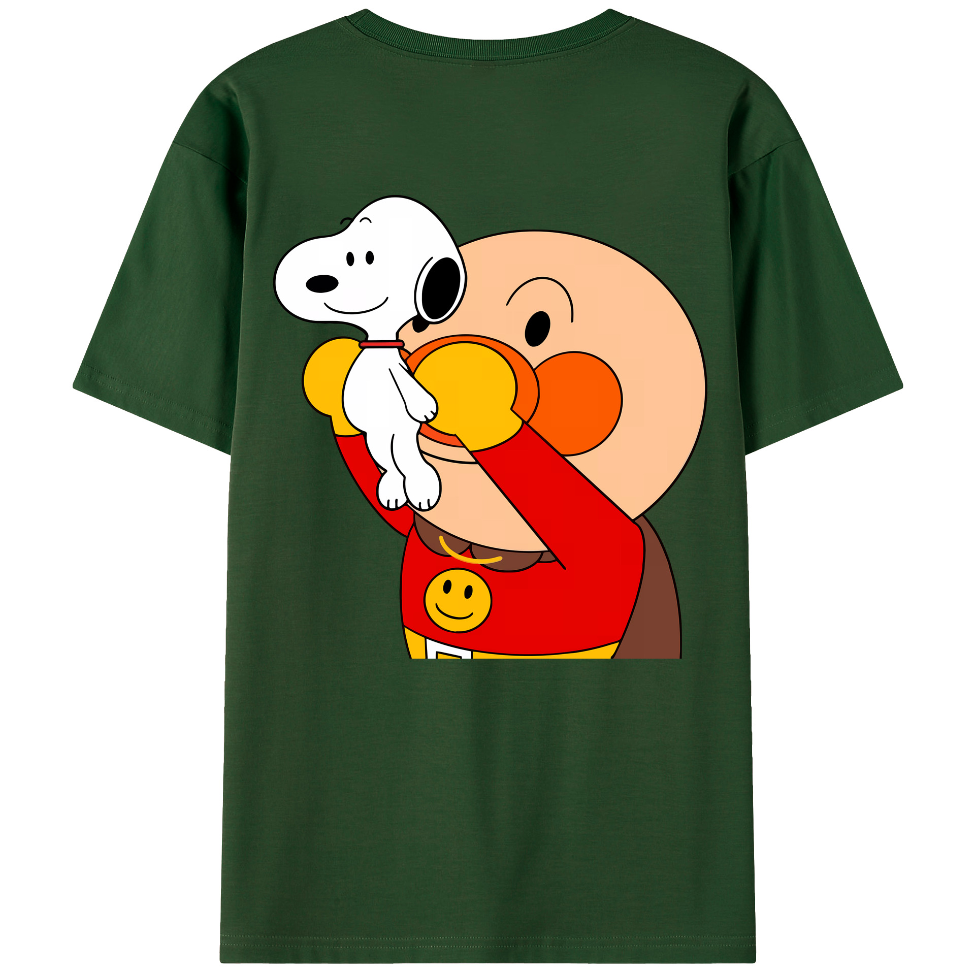 （画像用） アンパンマン Anpanman 綿100％半袖Tシャツ（背面プリント）